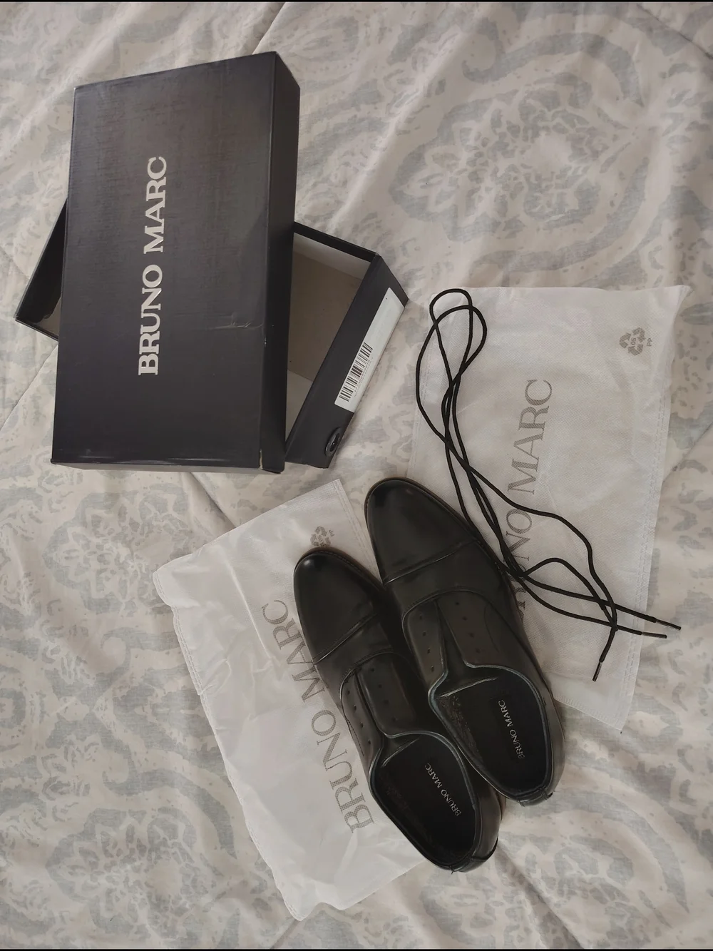 Boys Black Leather Dress Shoes